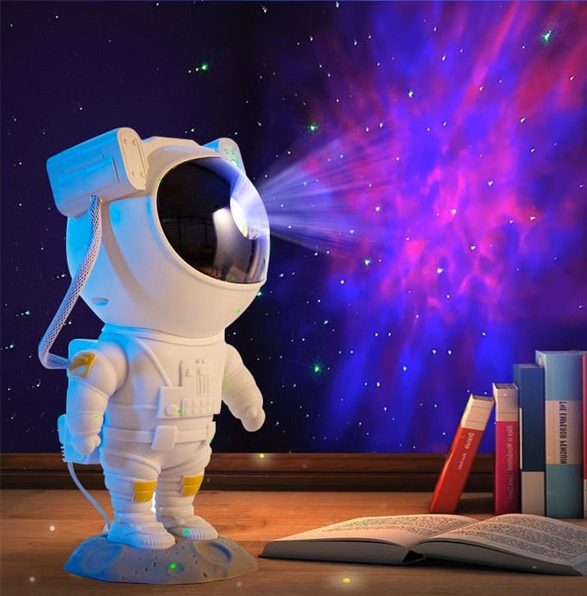 COEUS Astronaut Projector Lamp | Remote Control, Timer | Galaxy & Star Formation | Table Lamp
