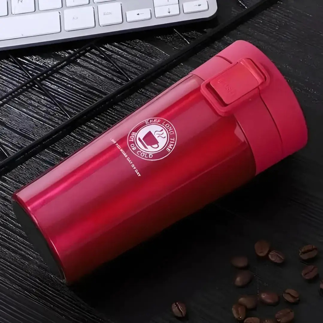 COEUS Coffee Cup | For Travel | Car Cup | Double Wall Insulated | Stainless Steel Coffee Mug