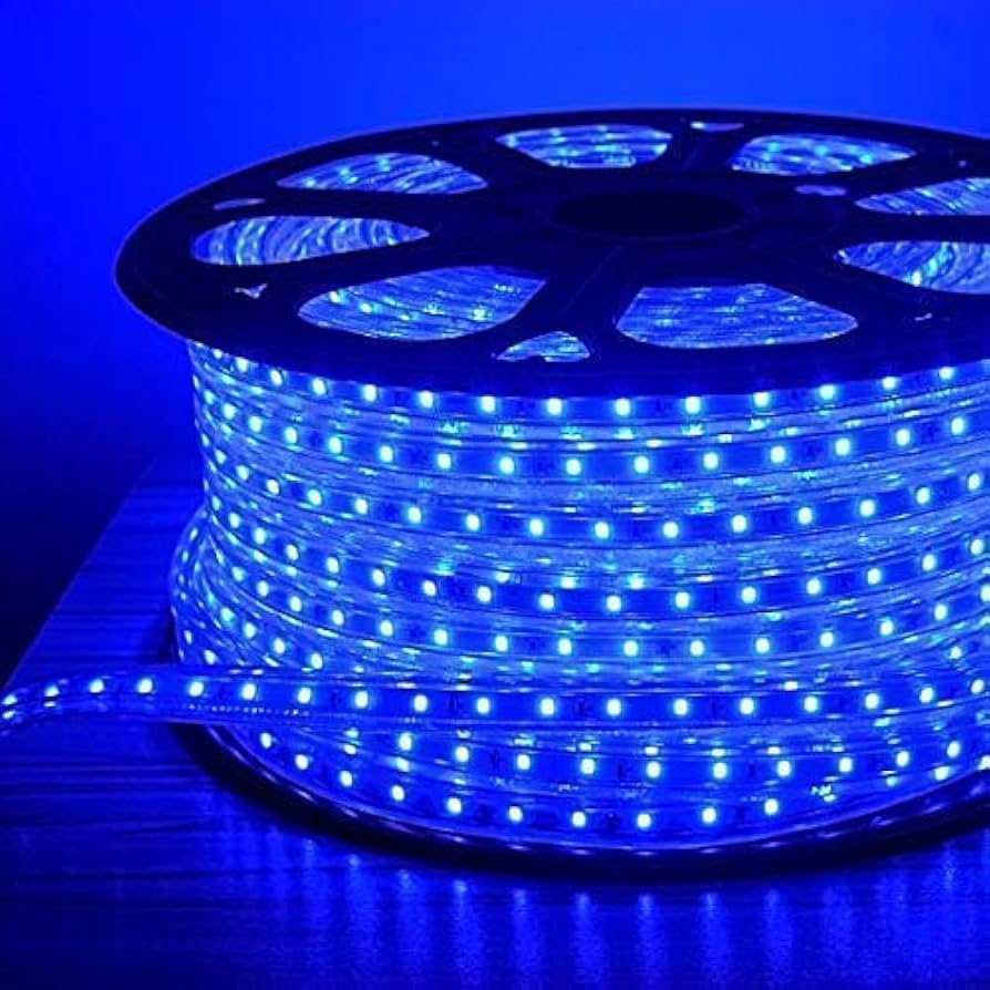 Blue Rope Light 50 m | 120 LED per Meter | IP65 Water-Proof Rope and Strip Light for Home